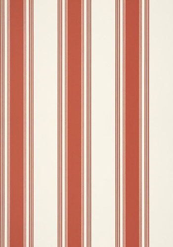 Thibaut T85048 Greenwood Brittany Stripe Red - tapeta w paski