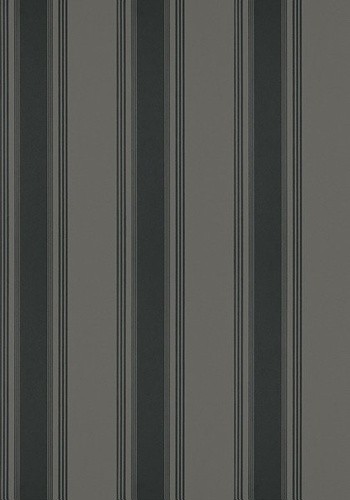 Thibaut T85051 Greenwood Brittany Stripe Charcoal - tapeta w paski