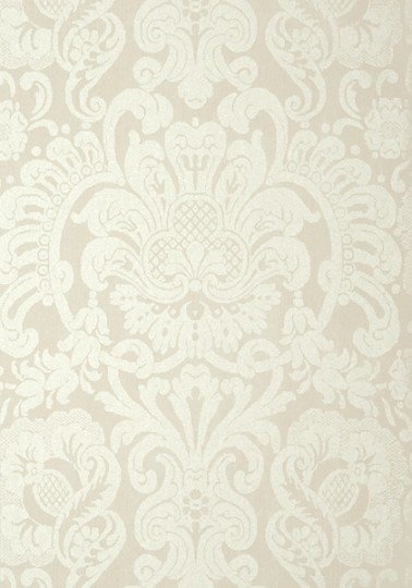 Thibaut T89101 Damask Resource 4 Dorian Damask Pearl - tapeta w roślinne ornamenty