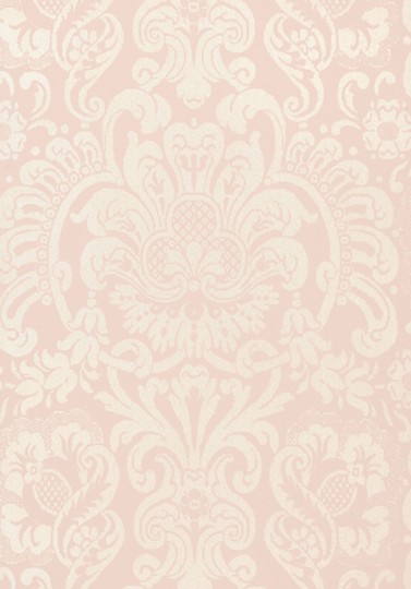 Thibaut T89102 Damask Resource 4 Dorian Damask Pink - tapeta w roślinne ornamenty