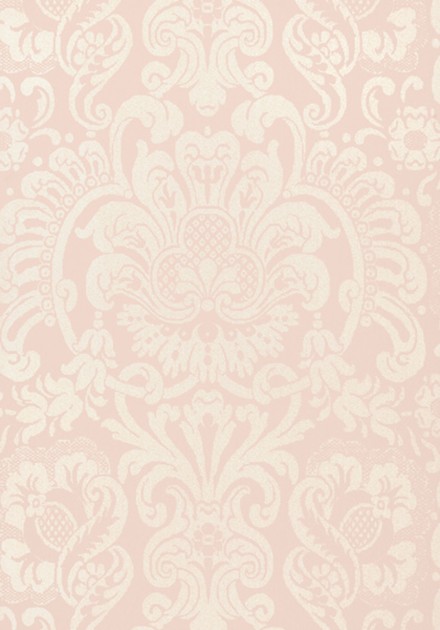Thibaut T89102 Damask Resource 4 Dorian Damask Pink - tapeta w roślinne ornamenty