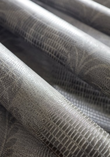 Thibaut T89111 Damask Resource 4 French Quarter Damask Pewter - tapeta w ornamenty roślinne układające się w paski