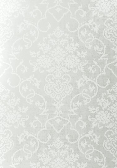Thibaut T89119 Damask Resource 4 Alicia Metallic Silver - tapeta strukturalna w roślinne ornamenty