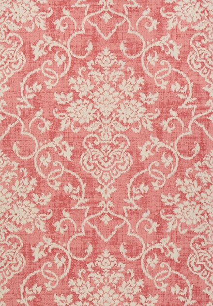 Thibaut T89125 Damask Resource 4 Alicia Raspberry - tapeta strukturalna w roślinne ornamenty