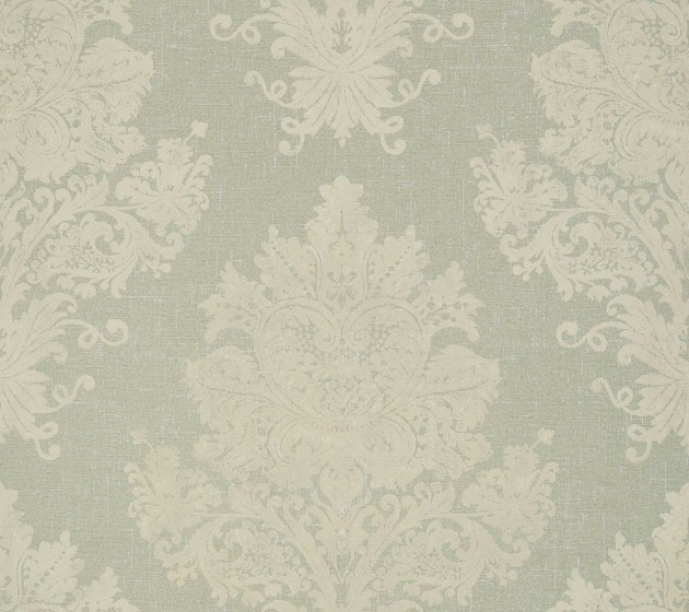 Thibaut T89153 Damask Resource 4 Licata Sage - tapeta w roślinne ornamenty stworzone z wypukłego tuszu