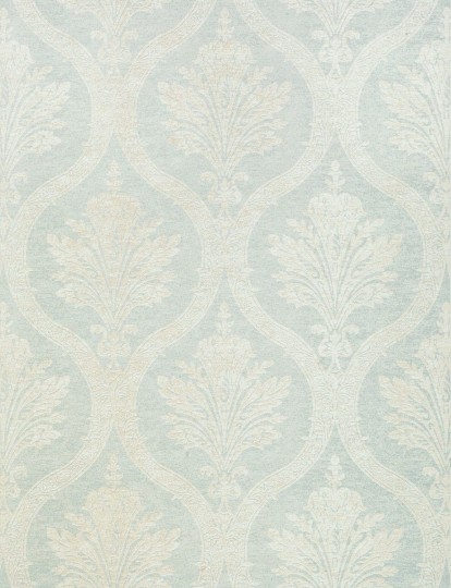 Thibaut T89161 Damask Resource 4 Clessidra Aqua - tapeta w motyw stylizowanych roślin i ogee