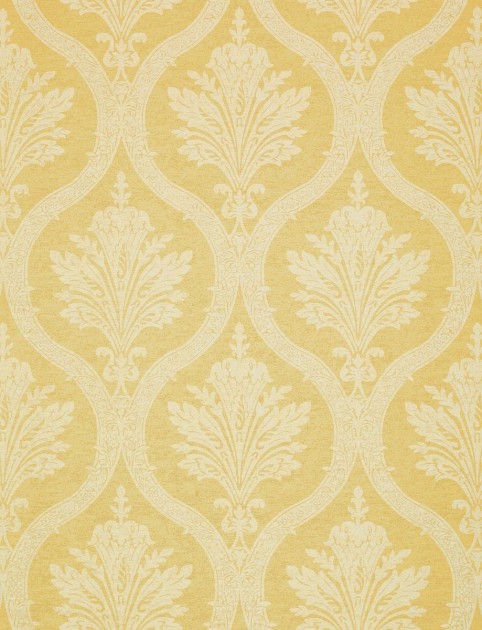 Thibaut T89163 Damask Resource 4 Clessidra Yellow - tapeta w motyw stylizowanych roślin i ogee