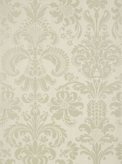 Thibaut T89170 Damask Resource 4 Ashley Pearl on Linen - tapeta strukturalna w roślinne ornamenty