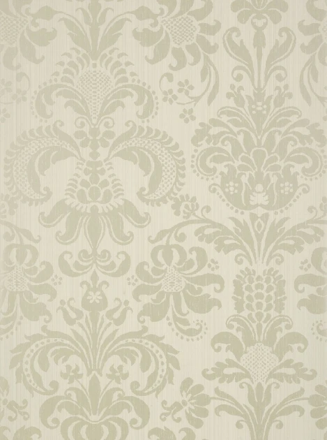 Thibaut T89170 Damask Resource 4 Ashley Pearl on Linen - tapeta strukturalna w roślinne ornamenty