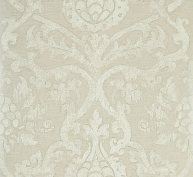 Thibaut T89179 Damask Resource 4 Pravata Damask Pearl - tapeta w roślinne ornamenty z efektem przetarć