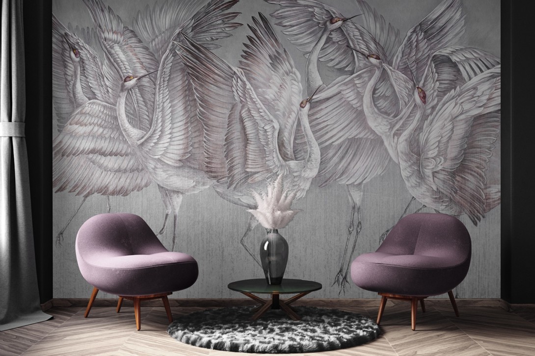 Rauv Harmony Winged Serenity - mural w tańczące ptaki