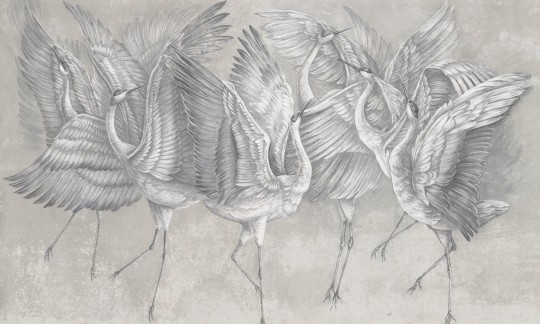 Rauv Harmony Winged Serenity 2 - mural w tańczące ptaki
