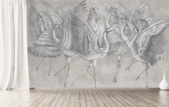 Rauv Harmony Winged Serenity 2 - mural w tańczące ptaki