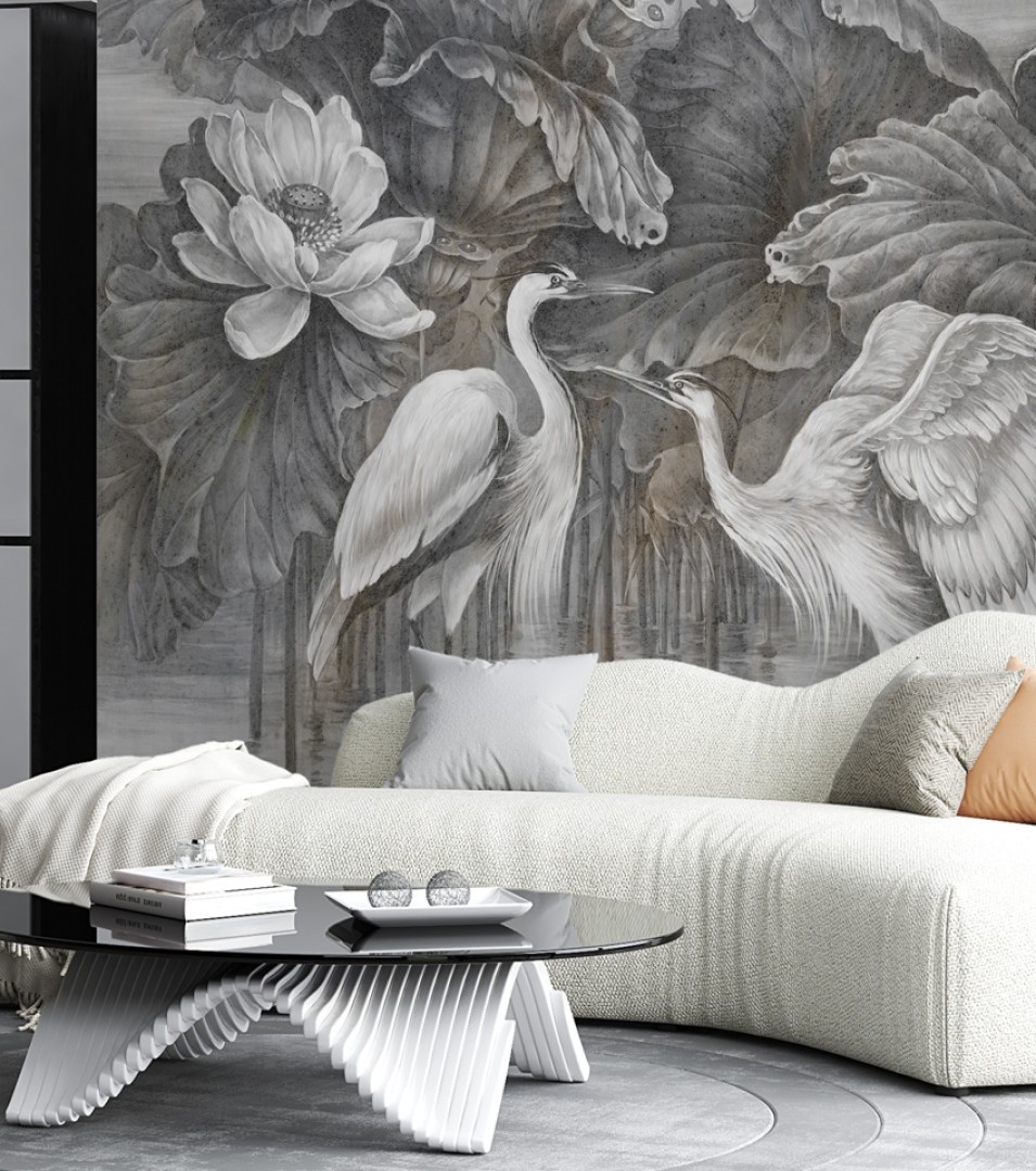 Rauv Harmony Heron Haze - mural w czaple