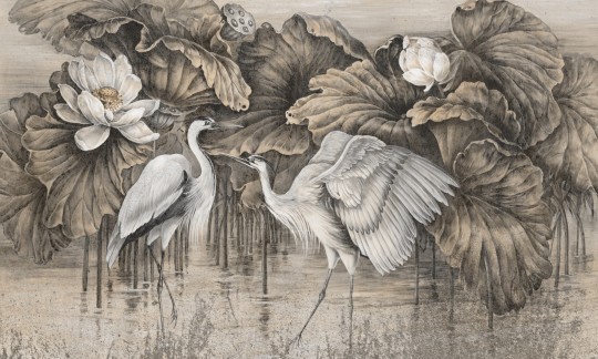 Rauv Harmony Heron Haze 2 - mural w czaple