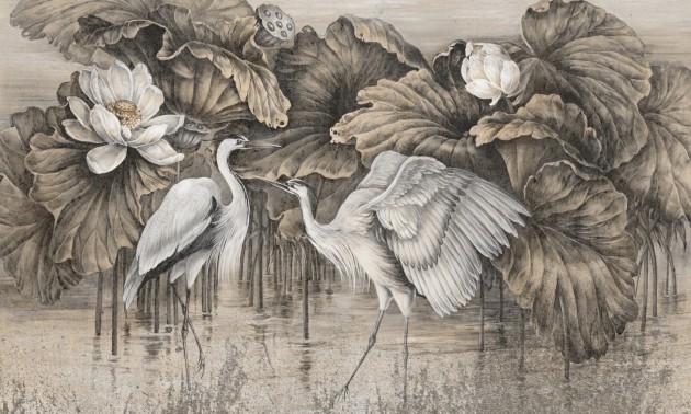 Rauv Harmony Heron Haze 2 - mural w czaple