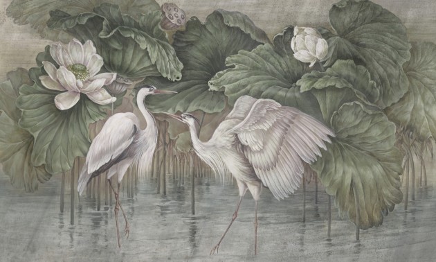 Rauv Harmony Heron Haze 3 - mural w czaple
