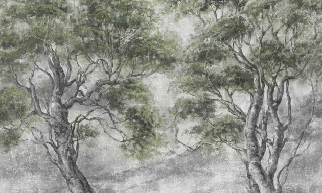 Rauv Harmony Forest Escape - mural w drzewa