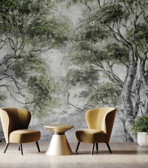 Rauv Harmony Forest Escape - mural w drzewa