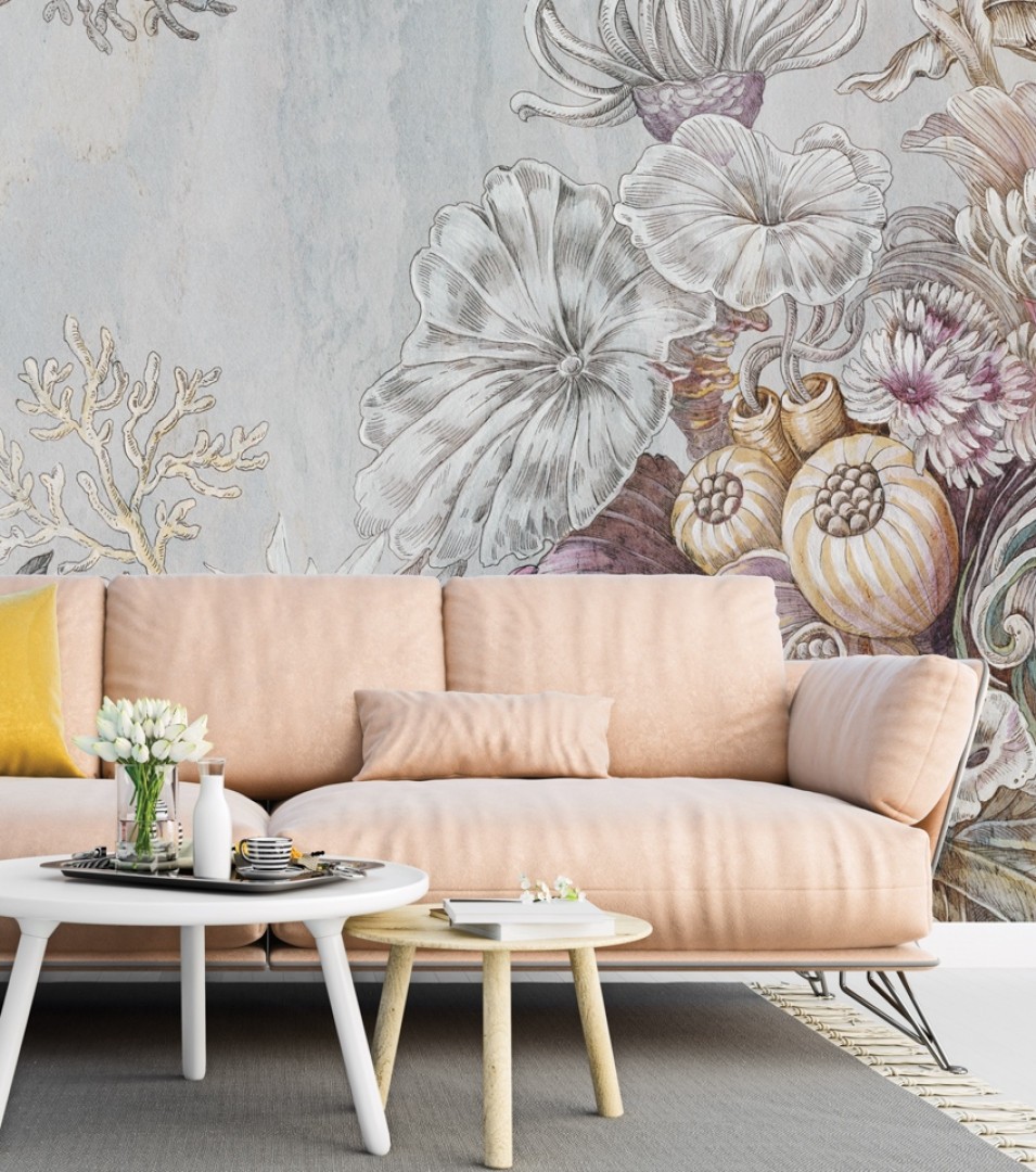 Rauv Harmony Nautical Nectar - mural w egzotyczne rośliny