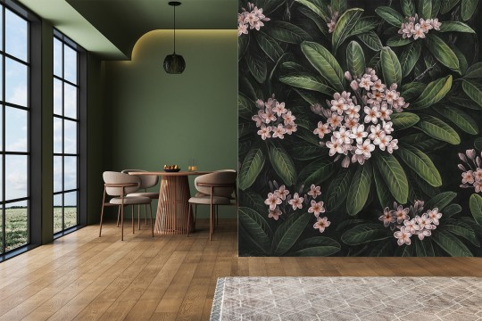 Rauv Harmony Frangipani - mural w egzotyczne liście i kwiaty