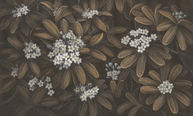 Rauv Harmony Frangipani 3 - mural w egzotyczne liście i kwiaty