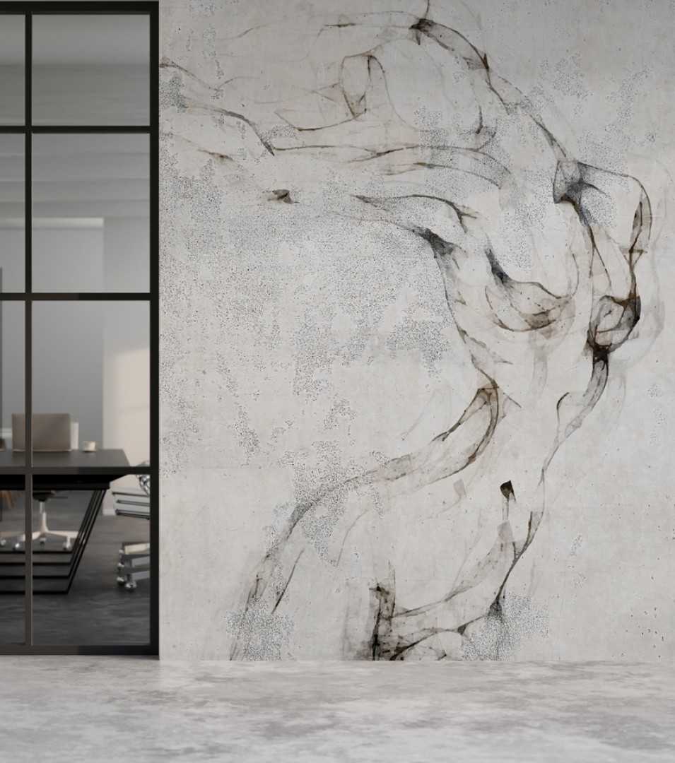 Rauv Harmony Concrete Nudes - mural w kobiecą sylwetkę na betonowym tle