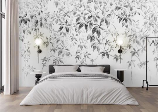 Rauv Harmony Opulent Oasis 4 - mural w rośliny na ciemnym tle
