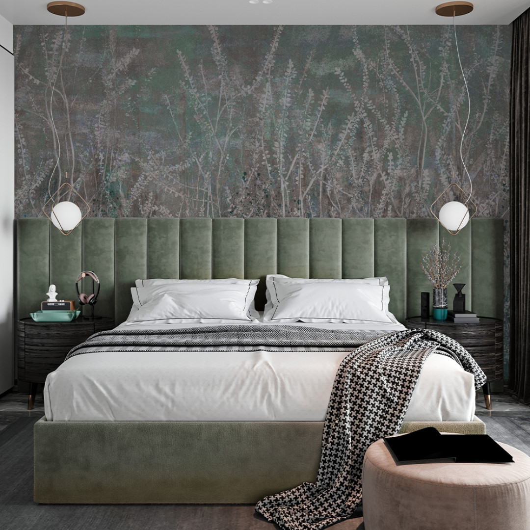 Rauv Mirage Golden Reeds 3 - mural w polne rośliny