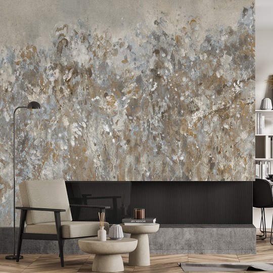 Rauv Mirage Spring Chaplet - mural w abstrakcyjne rośliny