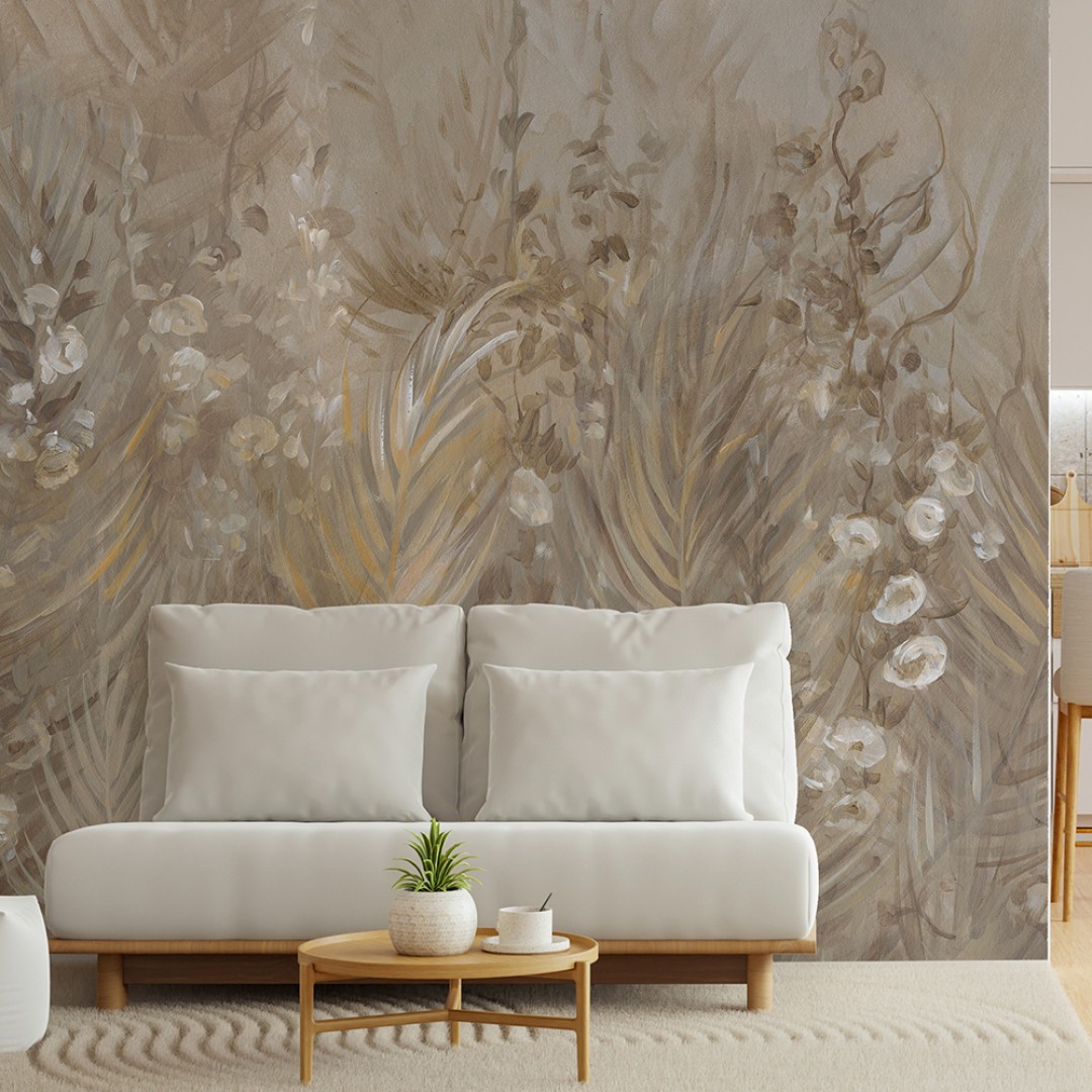 Rauv Mirage Hanging Garden 3 - mural w egzotyczne liście i kwiaty
