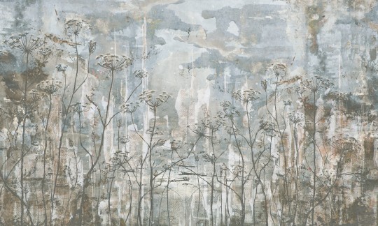 Rauv Mirage Velvet Dusk 3 - mural w roślinny motyw na industrialnym tle