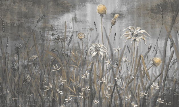 Rauv Mirage Cold Flowers 2 - mural w polne rośliny