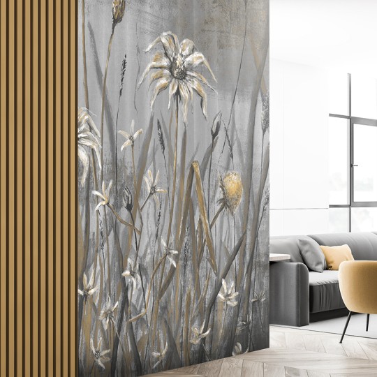 Rauv Mirage Cold Flowers 2 - mural w polne rośliny