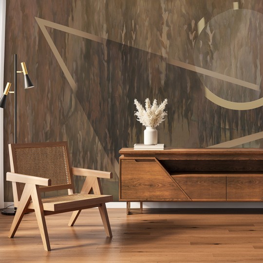 Rauv Mirage Willow 2 - mural w płacząca wierzbę i geometryczne akcenty