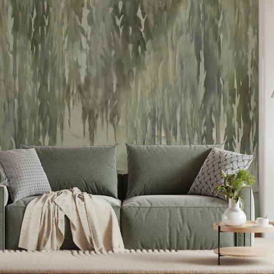 Rauv Mirage Willow 4 - mural w płacząca wierzbę i geometryczne akcenty