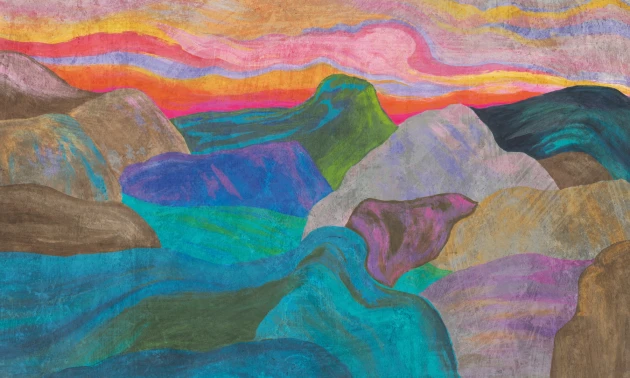 Rauv Mirage Stone Flow 4 - mural w górski krajobraz