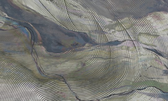 Rauv Mirage Wavy Lines 2 - mural w abstrakcyjny wzór