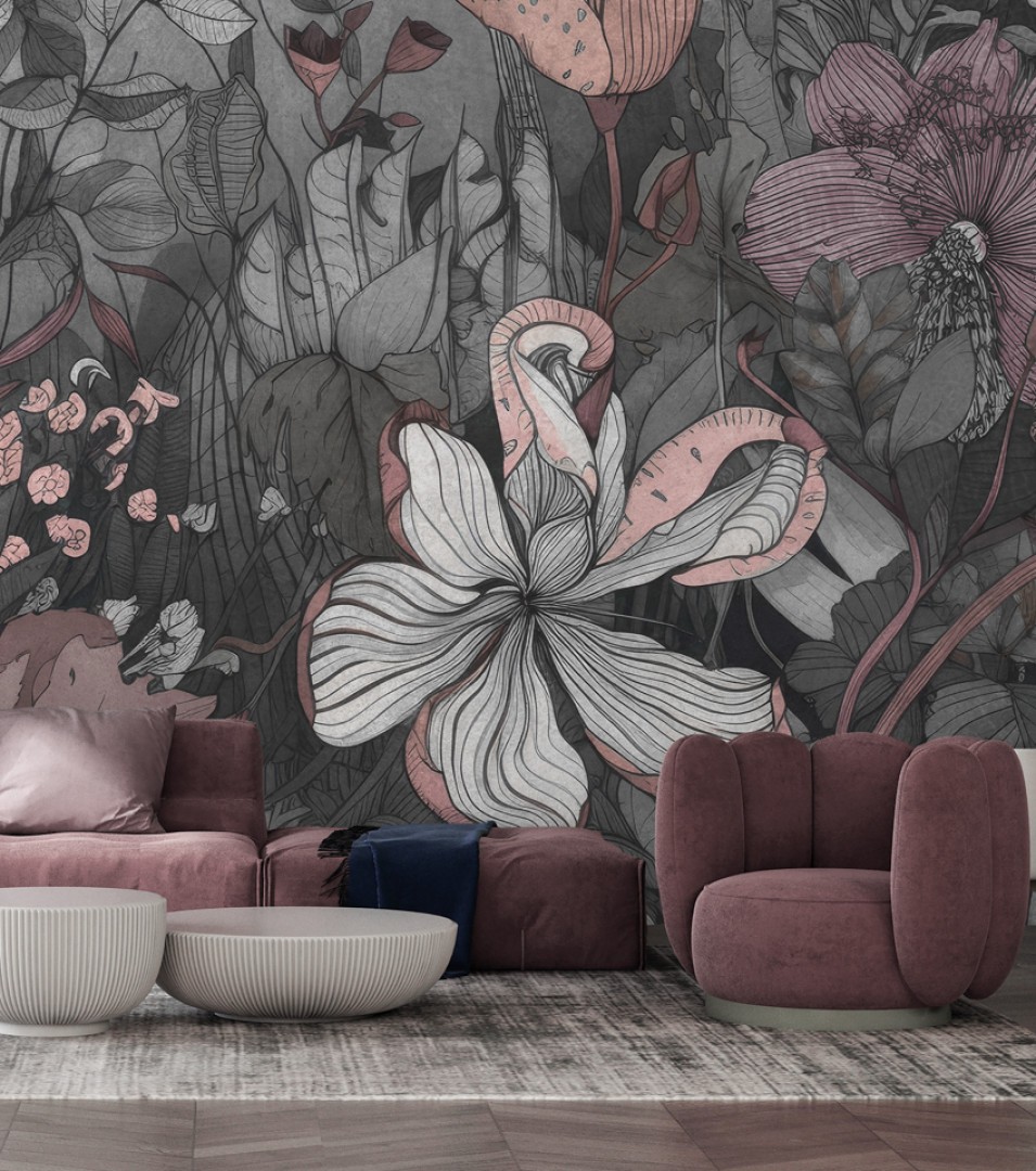 Rauv The First Bloosom - mural w kwiaty