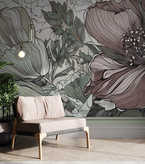 Rauv The First Floral dances - mural w kwiaty