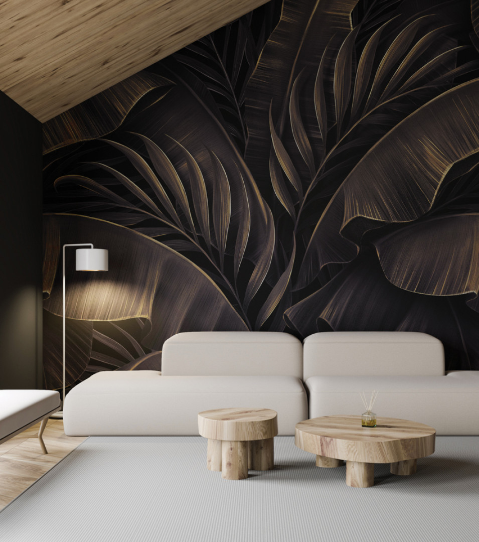 Rauv The First Exotic Elegance - mural w duże liście egzotyczne