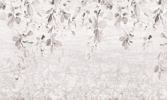 Rauv The First Hanging Leaves 2 - mural w liście