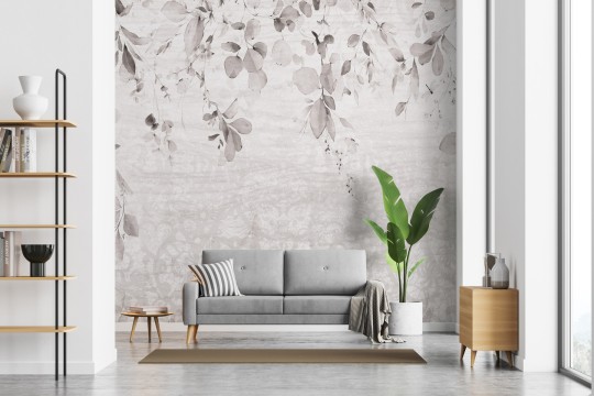 Rauv The First Hanging Leaves 2 - mural w liście