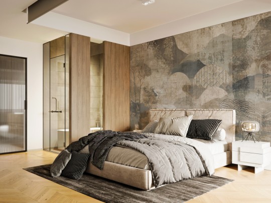 Rauv The First Rustic Reverie 2 - mural w abstrakcyjny krajobraz