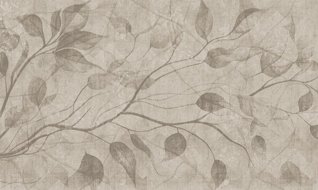 Rauv The First Tangled Limbs 2 - mural w liście i gałęzie