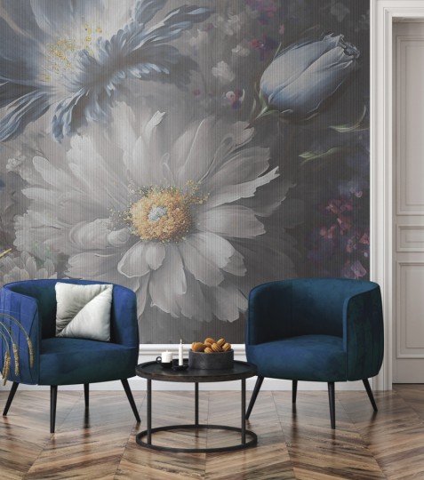 Rauv The First Sapphire Blooms - mural w kwiaty