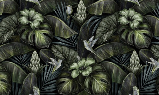 Rauv The First Botanical Bliss - mural w egzotyczne rośliny