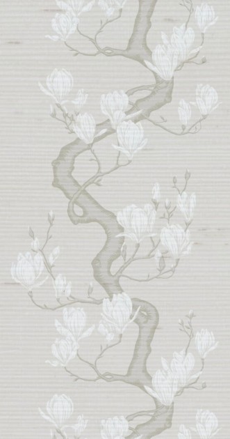 Cole & Son 128/1007S Classics Collection Vol. II Magnolia Tree Silk Soft Cream and Powder - tapeta jedwabna z drzewem magnolii
