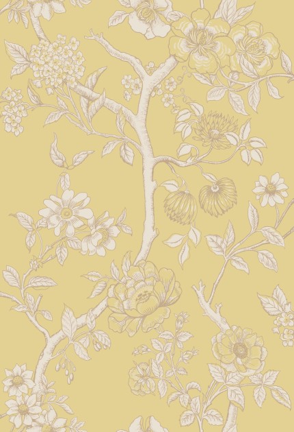 Cole & Son 128/2009 Classics Collection Vol. II Paradise Tree Buttercup Yellow and Cream - tapeta roślinna