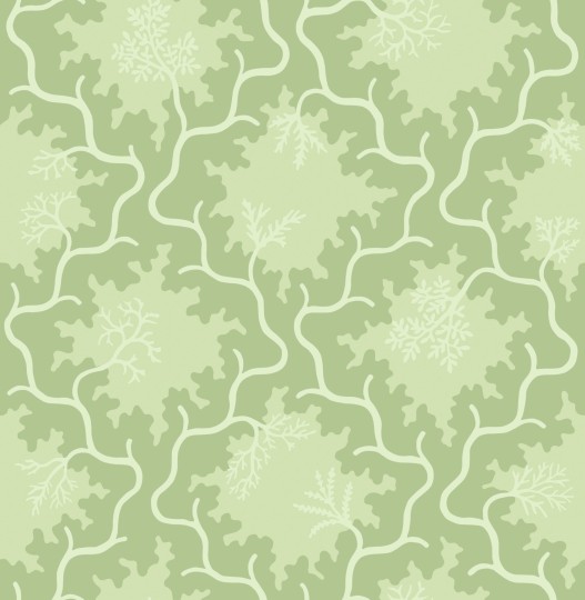 Cole & Son 128/4022 Classics Collection Vol. II Moss Trellis Matcha and Pistachio Green - tapeta w abstrakcyjne gałęzie